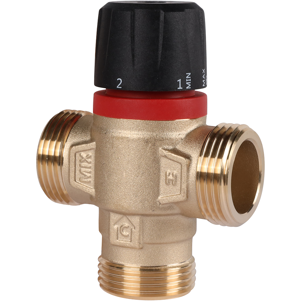 ROMMER Термостатический смесительный клапан для систем отопления 1" НР 20-43С 2,5 м3/час